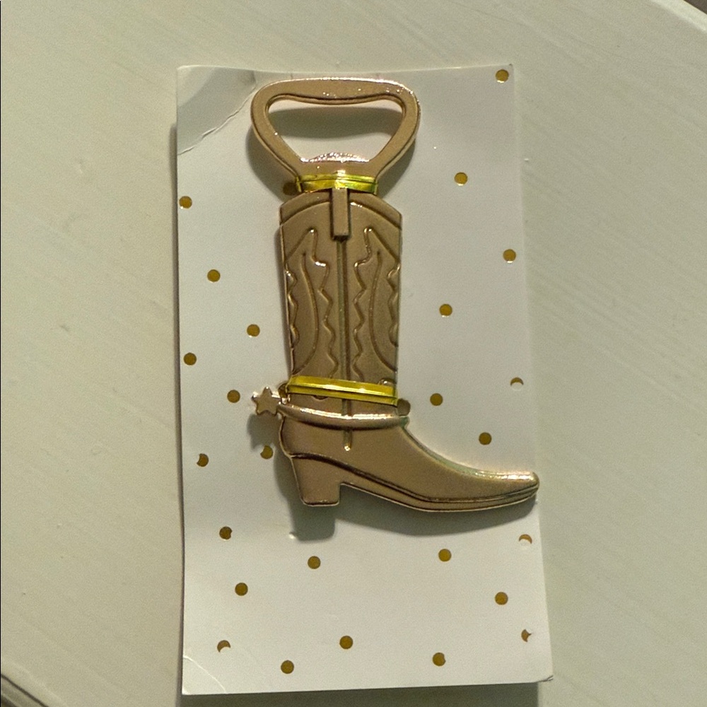 Cowboy boot bottle opener
